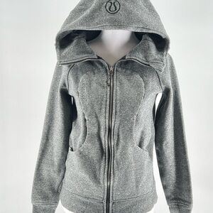 Lululemon Scuba Heather Gray Zip-Up Hoodie, size 4
